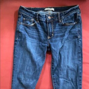Abercrombie dark wash skinny jeans